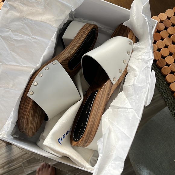 Proenza Schouler Katty 34P5 in Seta Lux Bone - Picture 3 of 8